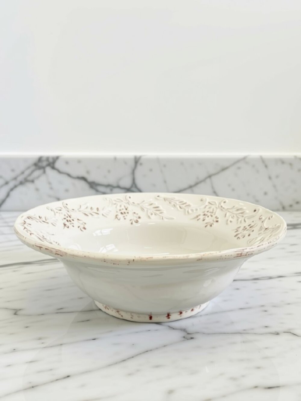 Tuscan-Style Ceramic Serving Bowl
